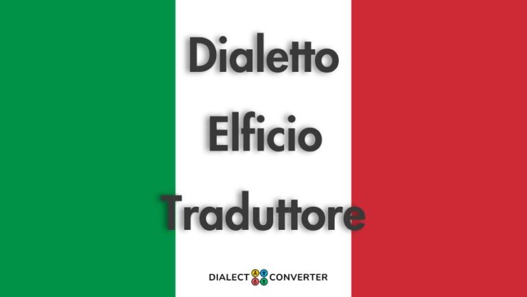 Traddutore Elficio - Dizionario basato su IA