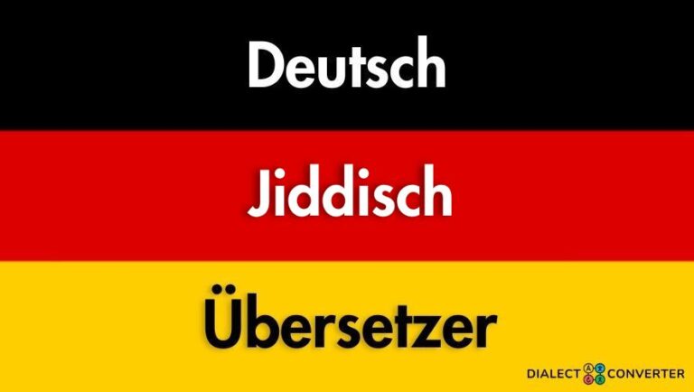 Deutsch Jiddisch Übersetzer – AI gestütztes Wörterbuch