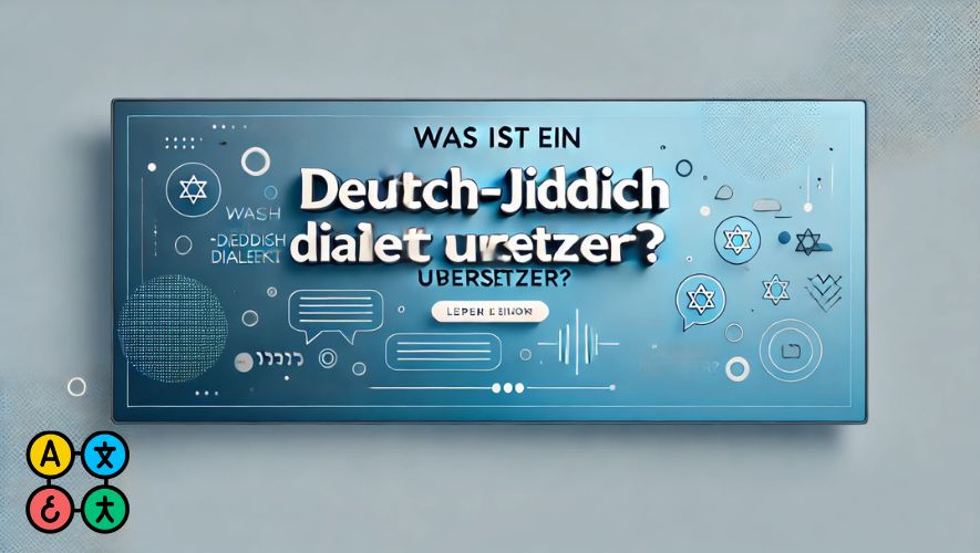 Was ist ein Deutsch-Jiddisch Dialekt Übersetzer?